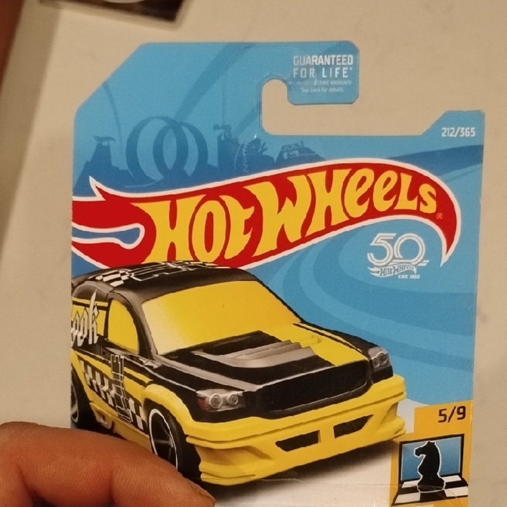 Mattel Hot Wheels Yellow and Black Checkmate Car - Picture 8 of 9